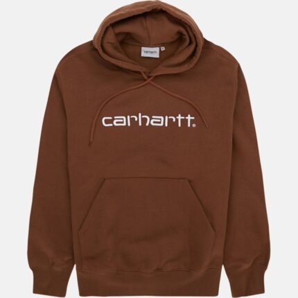 Carhartt Logo Brown Hoodie