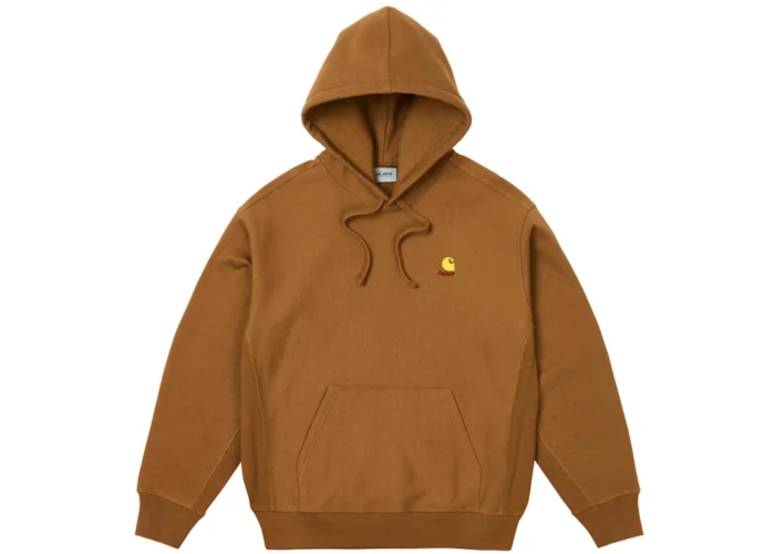 Carhartt Logo Brown Hoodie