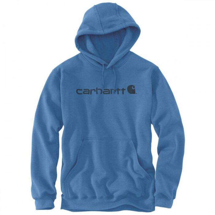 Carhartt Logo Light Blue Hoodie