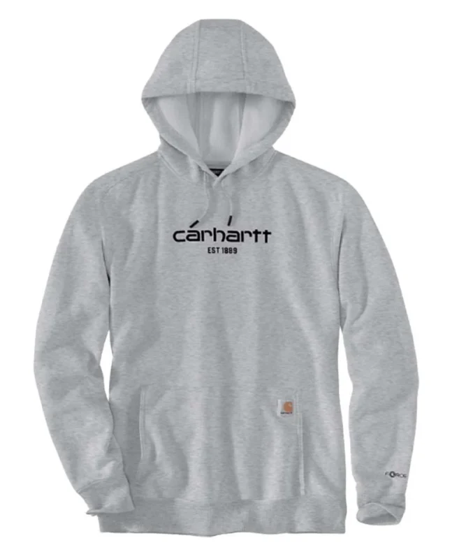 Carhartt Logo Grey Hoodie